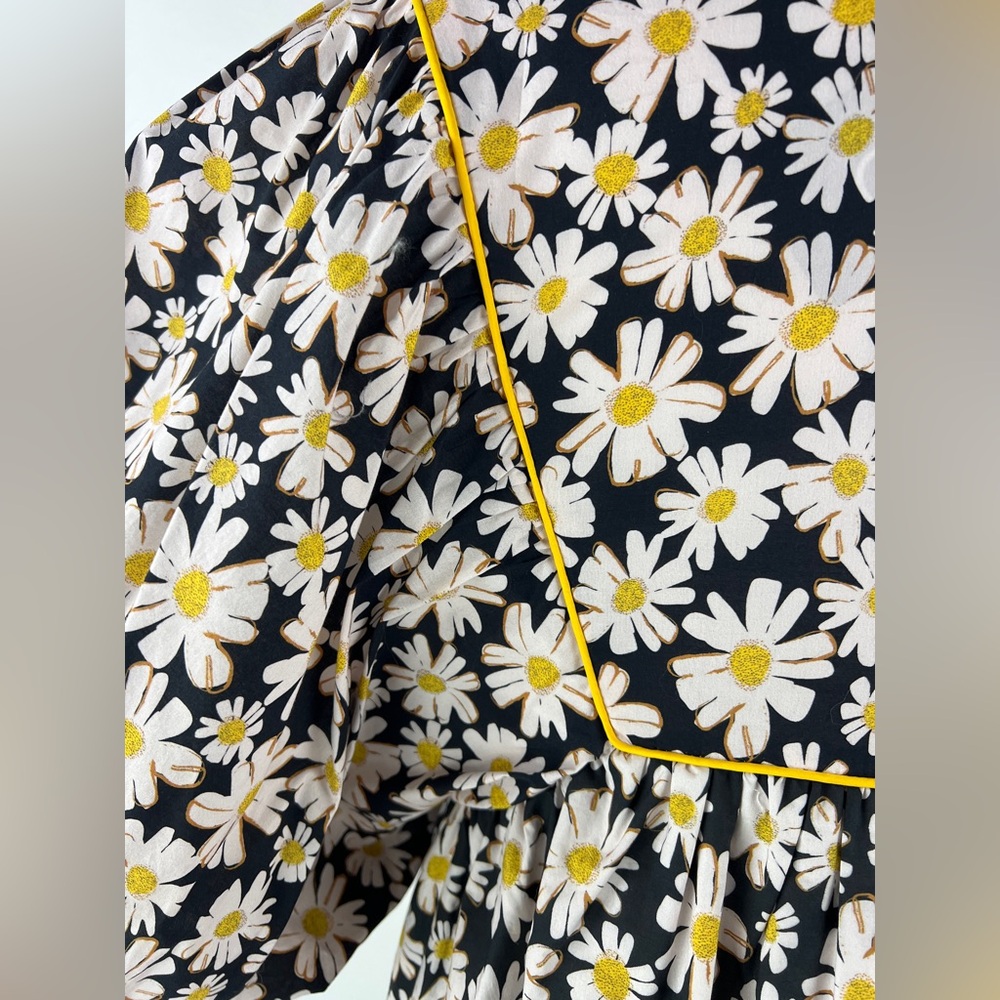 💚 3491. Daisy Floral Tie Front Mini Dress - Picture 9 of 11